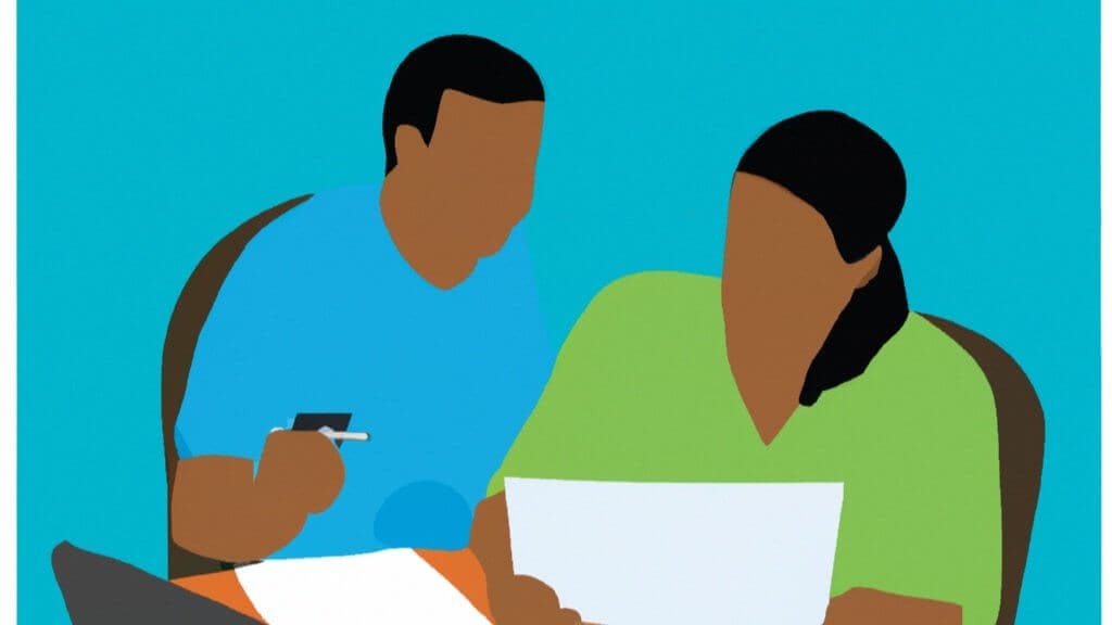 This image shows two Filipino Accountants working in an office